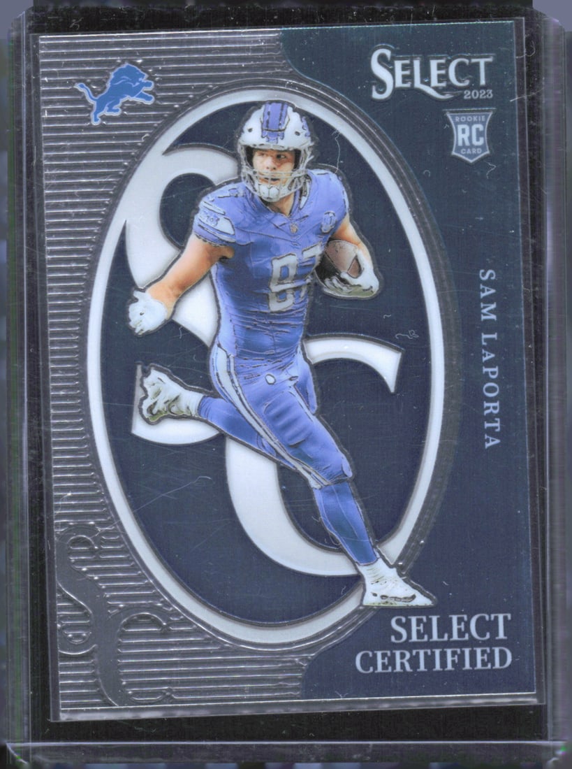 Sam LaPorta Select Certified Rookies 2023 Panini Select #CRO-SLA: Sam LaPorta Select Certified Rookies 2023 Panini Select #CRO-SLA