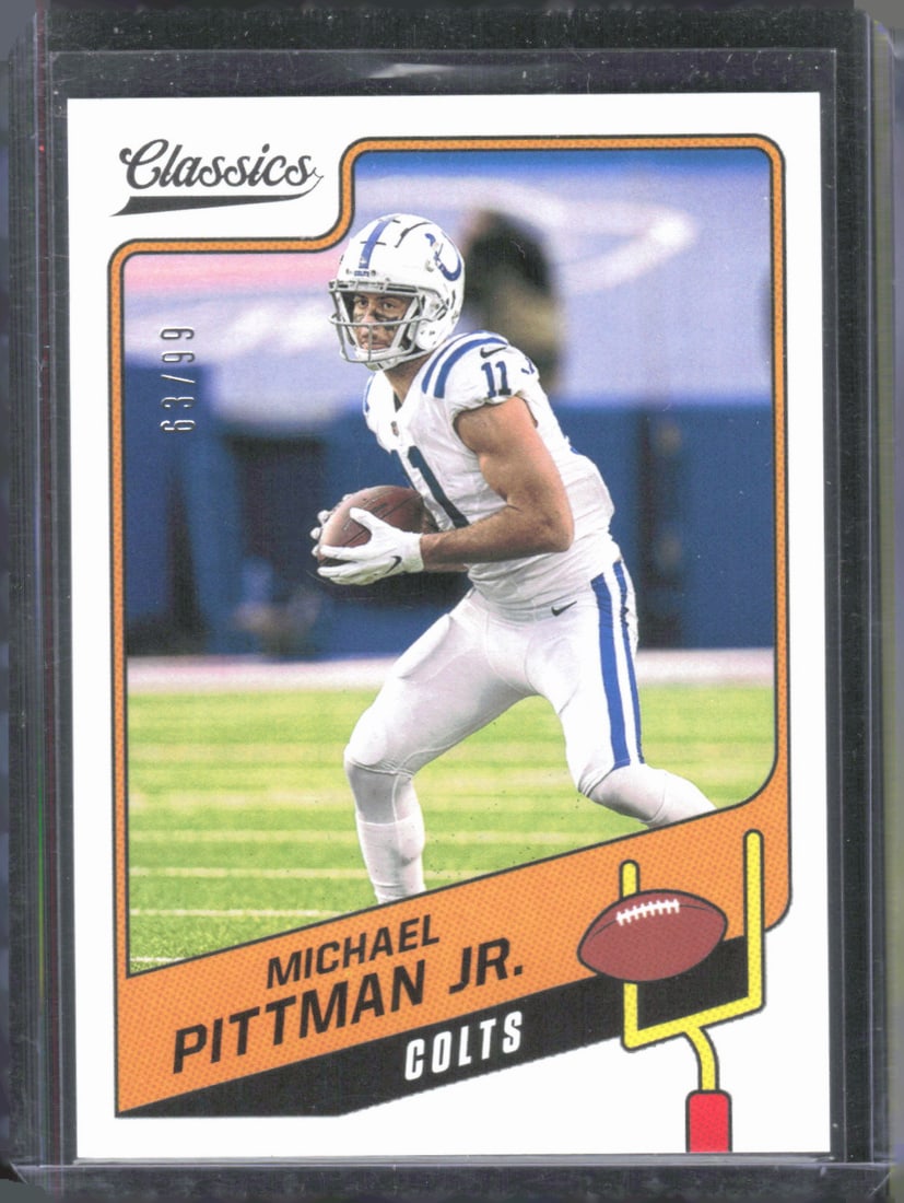 Michael Pittman Jr. #63/99 Red Back 2021 Panini Classics #9 (1 of 2)