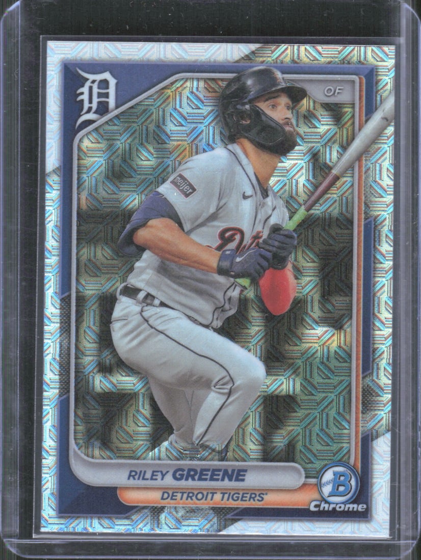 Riley Greene Chrome Mojo Refractors 2024 Bowman #16: Riley Greene Chrome Mojo Refractors 2024 Bowman #16