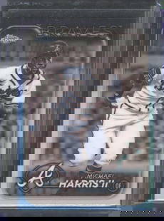 Michael Harris II Sepia Refractors 2024 Topps Chrome #52: Michael Harris II Sepia Refractors 2024 Topps Chrome #52