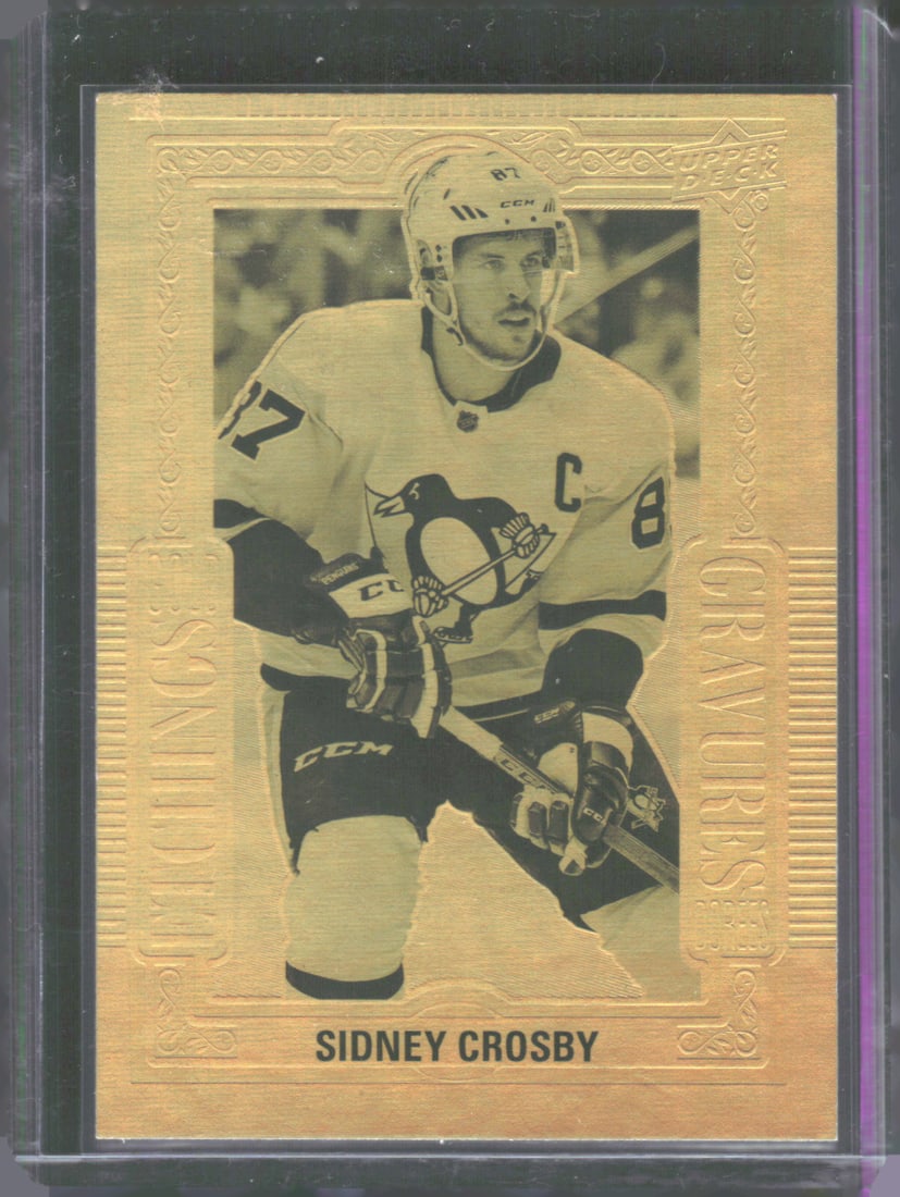 Sidney Crosby Gold Etchings 2018-19 Upper Deck Tim Hortons #GE-1: Sidney Crosby Gold Etchings 2018-19 Upper Deck Tim Hortons #GE-1
