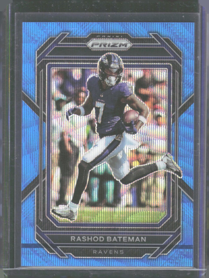 Rashod Bateman #67/199 Blue Wave 2022 Panini Prizm #21: Rashod Bateman #67/199 Blue Wave 2022 Panini Prizm #21