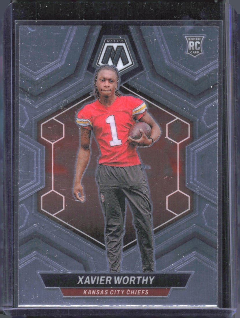 Xavier Worthy Rookie Card 2024 Panini Mosaic #285: Xavier Worthy Rookie Card 2024 Panini Mosaic #285
