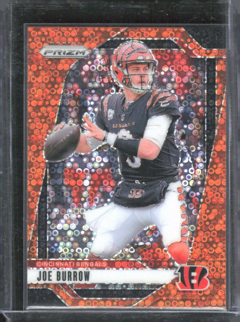 Joe Burrow Orange Disco Prizm 2024 Panini Prizm #55: Joe Burrow Orange Disco Prizm 2024 Panini Prizm #55