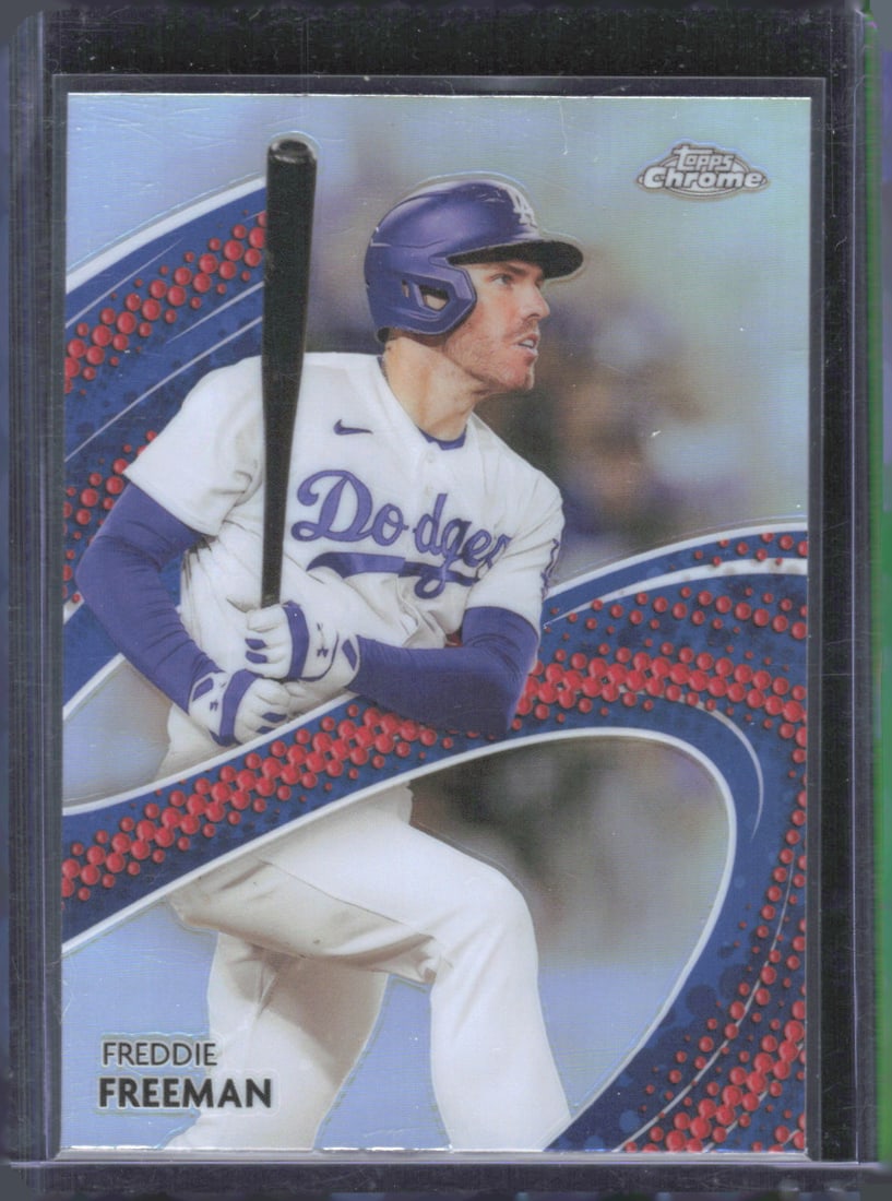 Freddie Freeman Refractor Strokes 2024 Topps Chrome #S-4 (1 of 2)