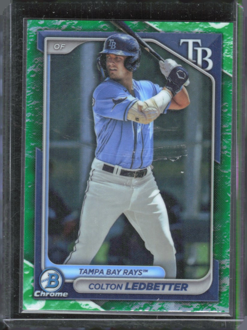 Colton Ledbetter Lunar Glow 2024 Bowman #BP-124: Colton Ledbetter Lunar Glow 2024 Bowman #BP-124