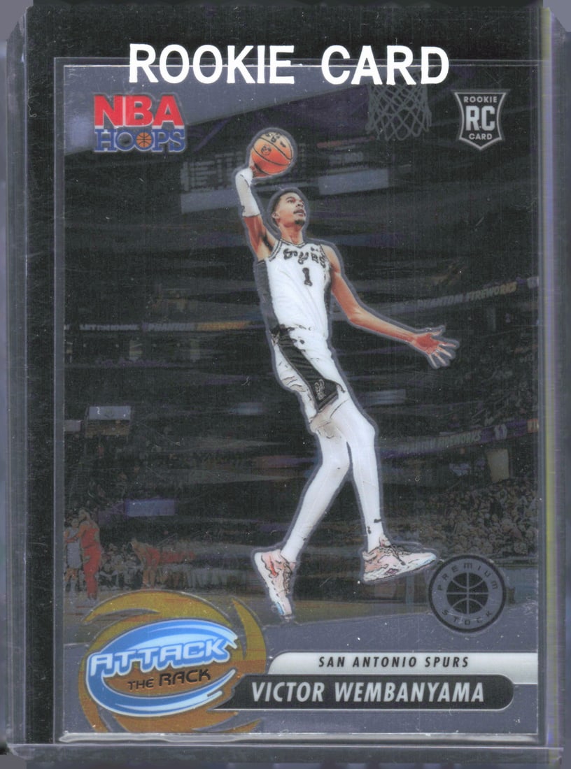 Victor Wembanyama Rookie Card Attack The Rack 2023-24 Panini Premium Stock #3: Victor Wembanyama Rookie Card Attack The Rack 2023-24 Panini Premium Stock #3