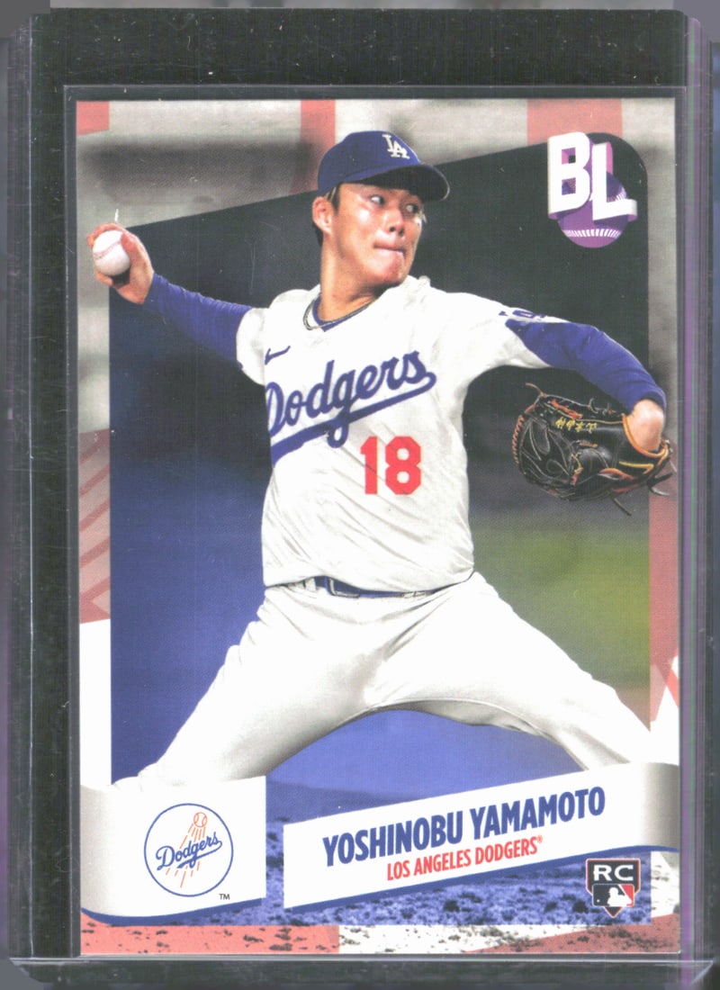 Yoshinobu Yamamoto Rookie 2024 Topps Big League #183: Yoshinobu Yamamoto Rookie 2024 Topps Big League #183
