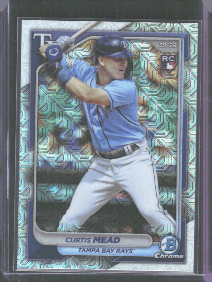 Curtis Mead Mojo Refractor RC 2024 Bowman Chrome #28 (1 of 2)