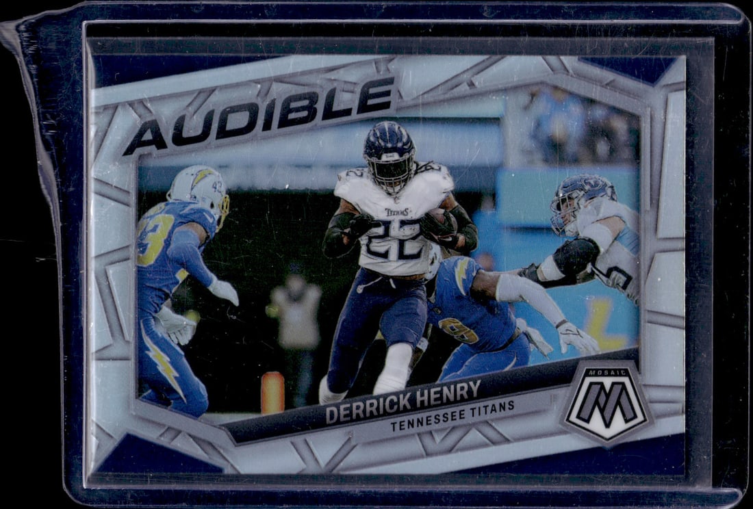 Derrick Henry Audible Silver Prizm 2023 Panini Mosaic #AS-DH (1 of 1)