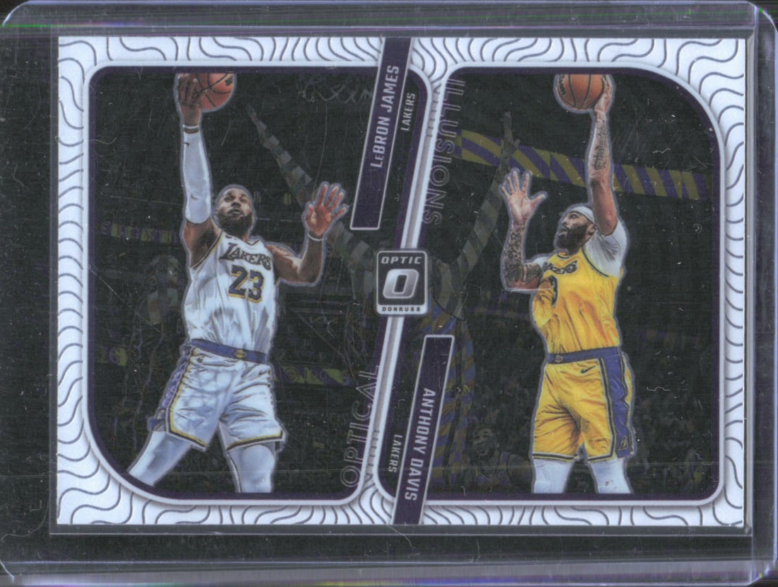 Anthony Davis / LeBron James Optical Illusions 2023-24 Donruss Optic #1 (1 of 2)