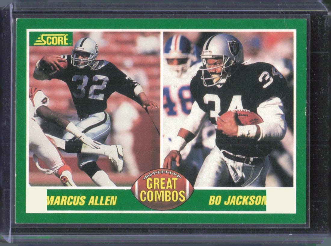 Marcus Allen / Bo Jackson Great Combos 1989 Score #284 (1 of 2)