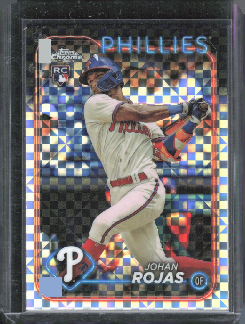 Johan Rojas Rookie X-Fractors 2024 Topps Chrome #273: Johan Rojas Rookie X-Fractors 2024 Topps Chrome #273