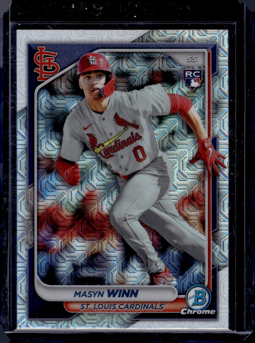 Masyn Winn Mojo Refractor RC 2024 Bowman Chrome #2: Masyn Winn Mojo Refractor RC 2024 Bowman Chrome #2