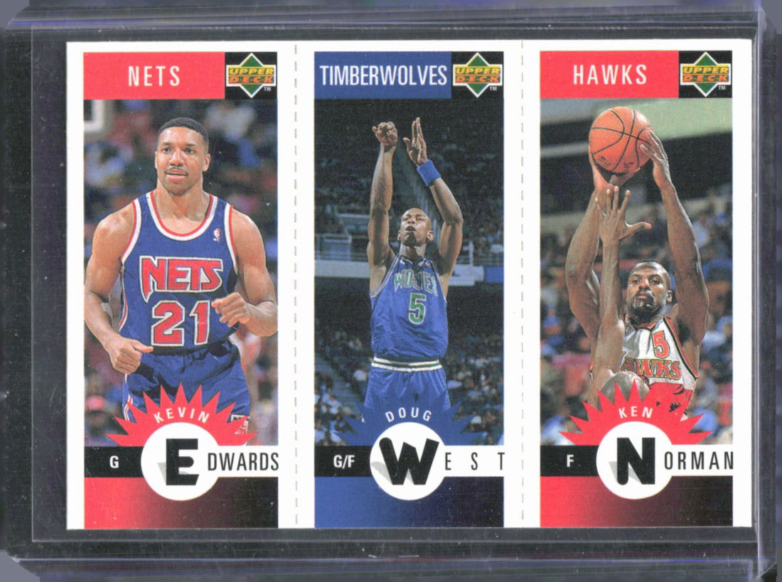 Kevin Edwards / Doug West / Ken Norman Mini-Cards Panels 1996-97 Collector's Choice # (1 of 2)