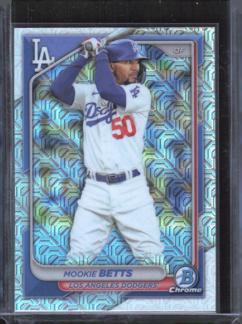 Mookie Betts Chrome Mojo Refractors 2024 Bowman #40 (1 of 2)