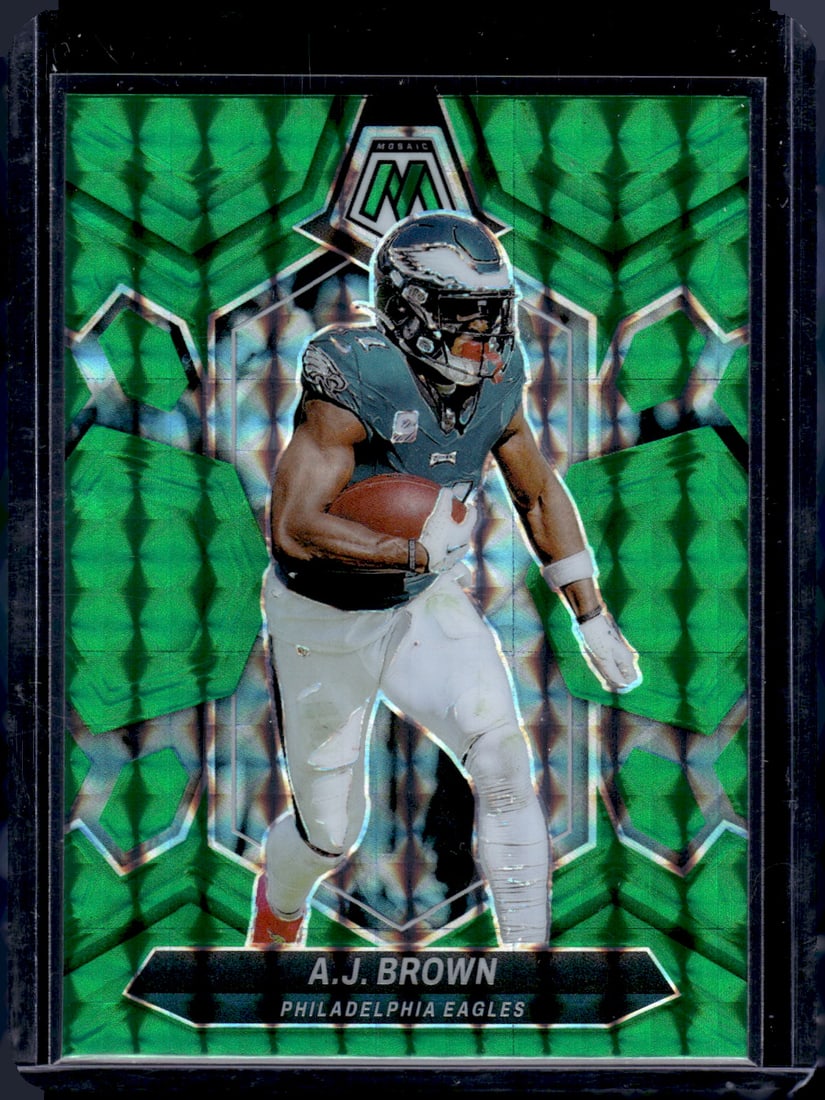Aj Brown Green Mosaic Prizm 2024 Panini Mosaic #178 (1 of 2)
