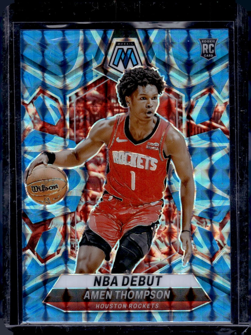 Amen Thompson Reactive Blue Prizm RC 2023-24 Panini Mosaic #269 (1 of 2)