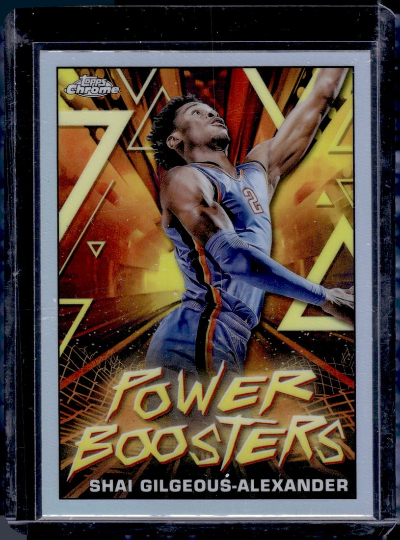 Shai Gilgeous-Alexander Power Boosters Refractor 2023-24 Topps Chrome #PB-13 (1 of 2)