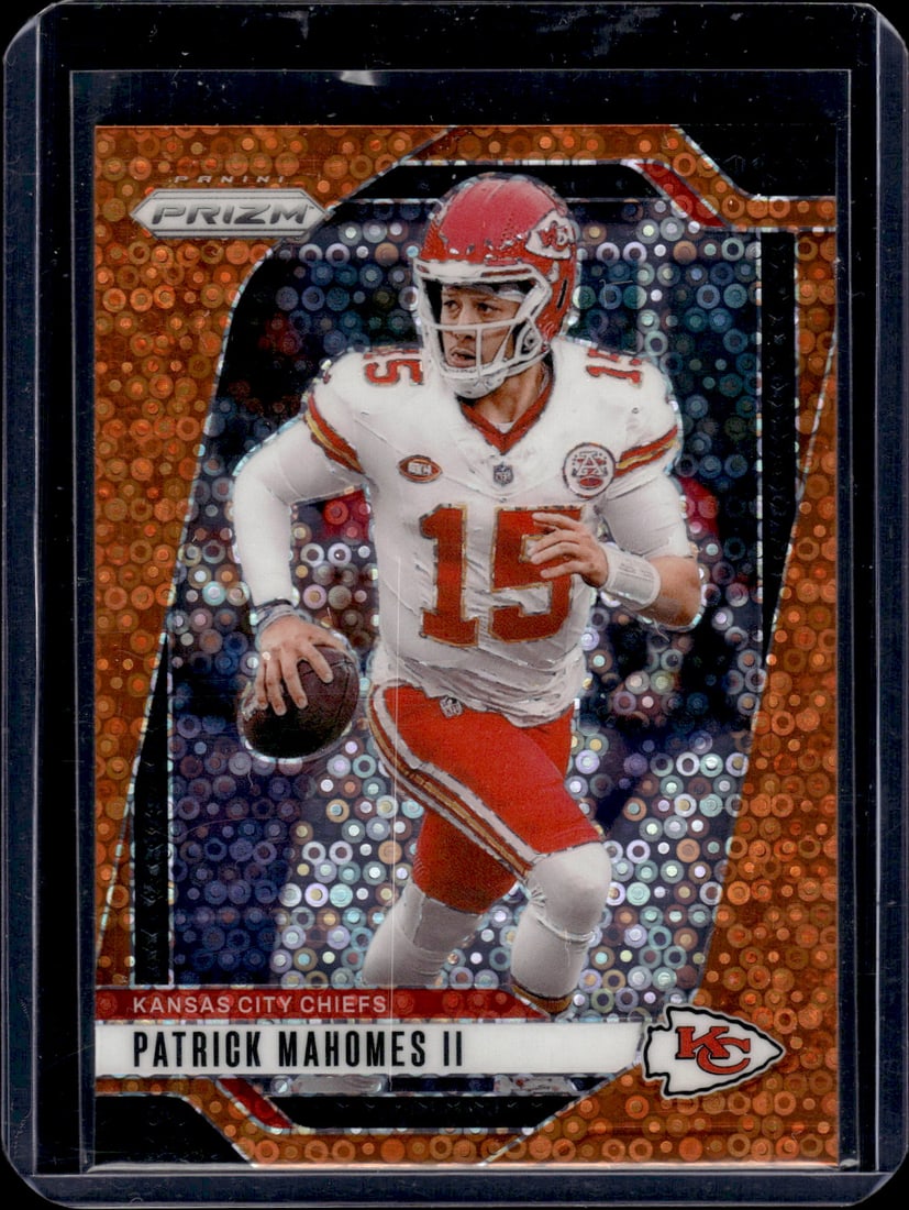 Patrick Mahomes Orange Disco Prizm 2024 Panini Prizm #138 (1 of 2)