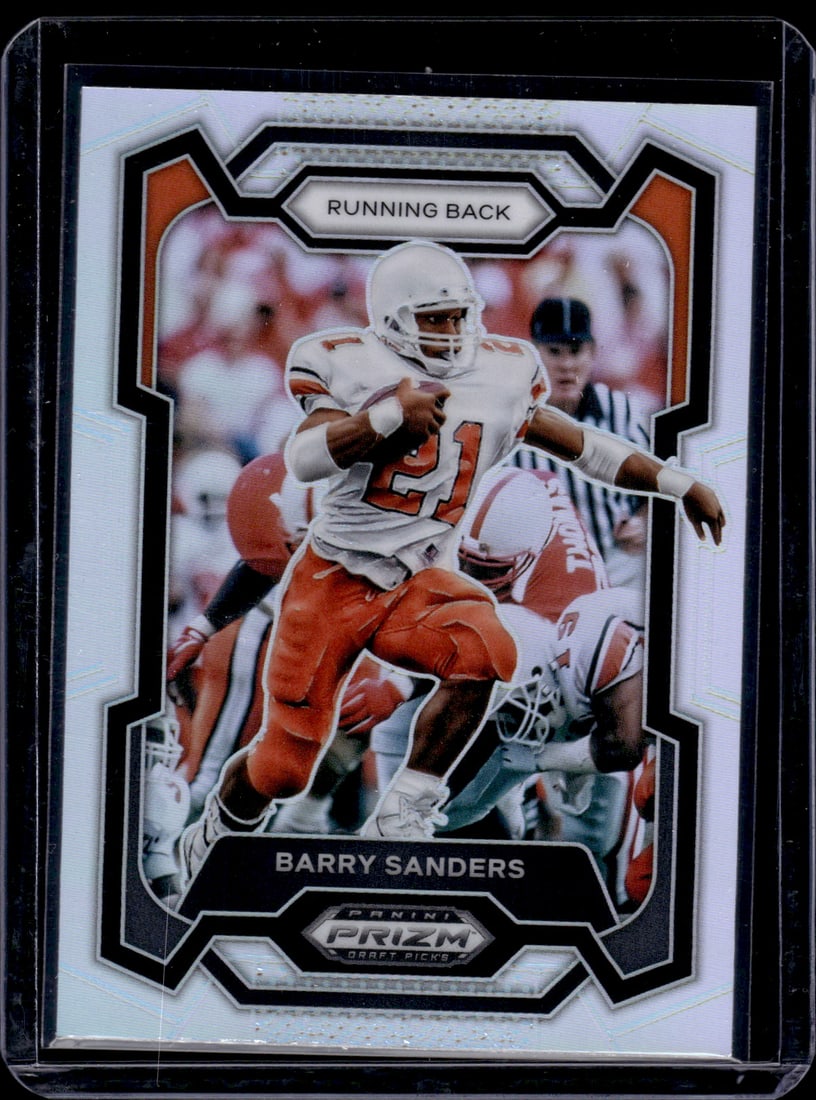 Barry Sanders Silver Prizm 2024 Panini Prizm Draft Picks #43 (1 of 2)