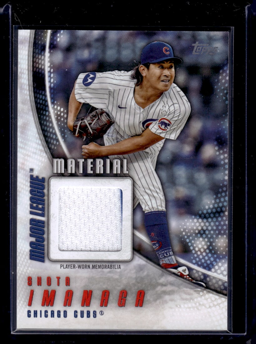 Shota Imanaga Player Worn Patch 2025 Topps Series One Major League Material #MLM-SI (1 of 2)