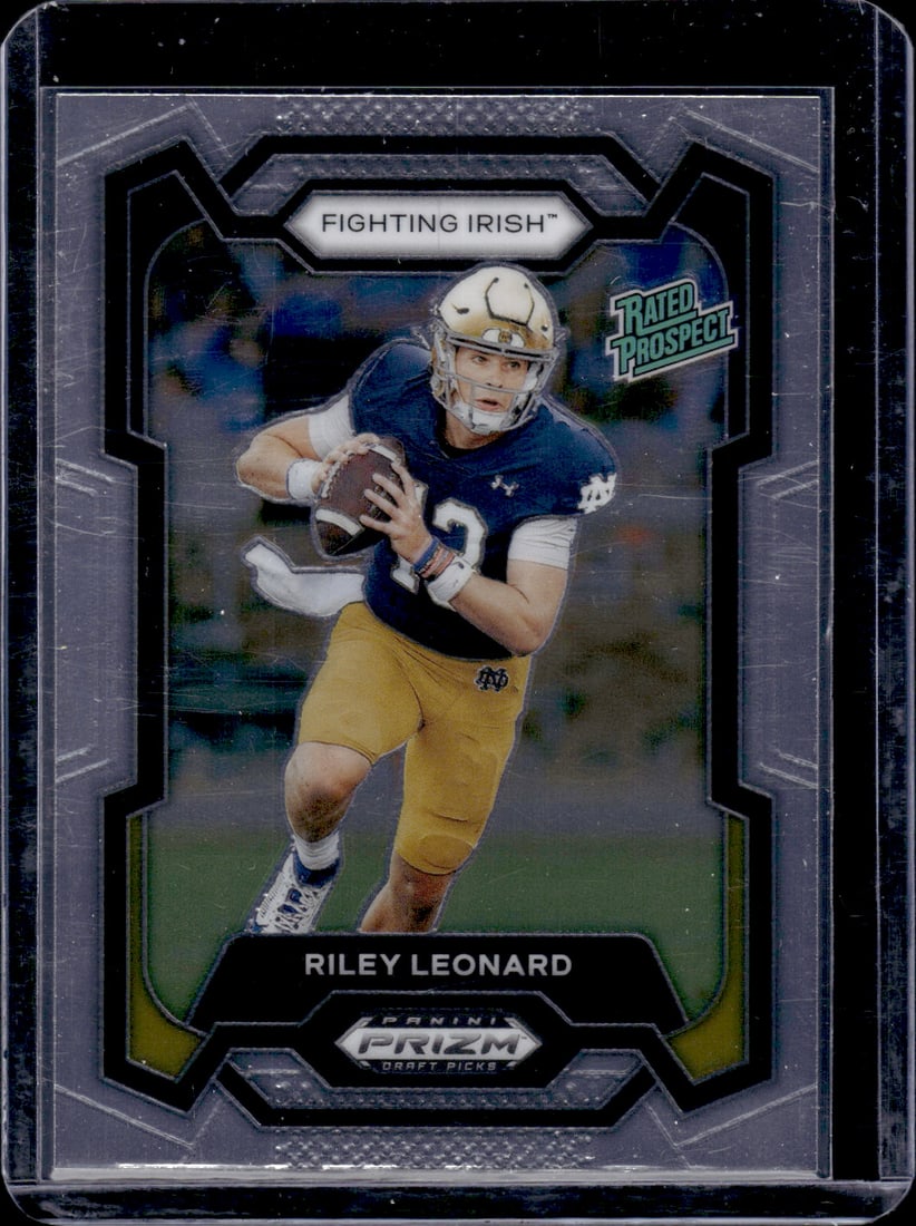 Riley Leonard Rated Prospect 2024 Panini Prizm Draft Picks #106: Riley Leonard Rated Prospect 2024 Panini Prizm Draft Picks #106
