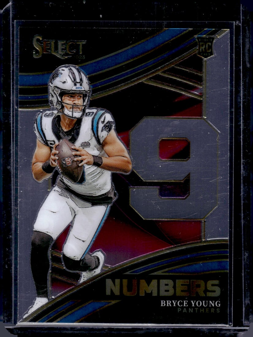 Bryce Young Numbers RC 2023 Panini Select #NMB-BYO: Bryce Young Numbers RC 2023 Panini Select #NMB-BYO