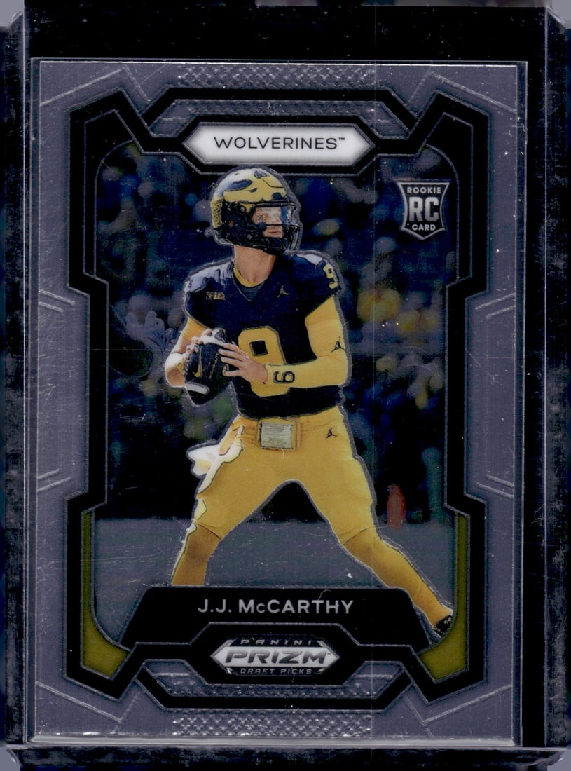 JJ McCarthy RC 2024 Panini Prizm Draft Picks #132: JJ McCarthy RC 2024 Panini Prizm Draft Picks #132
