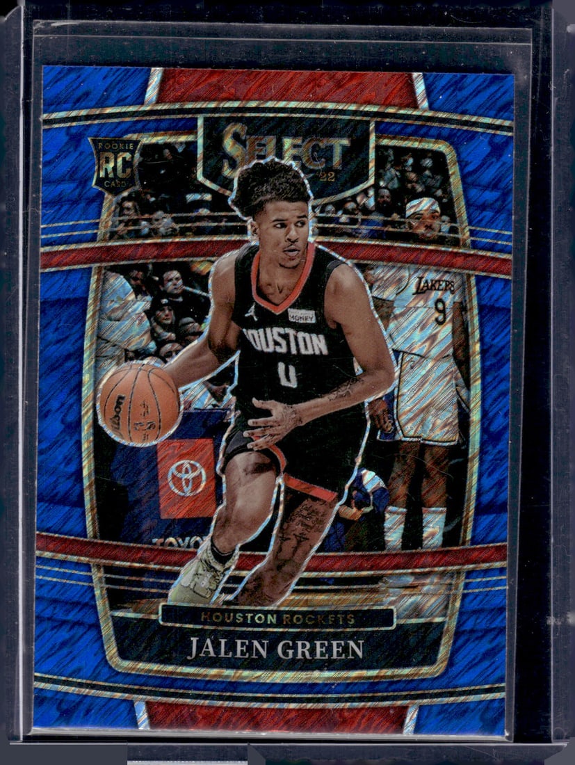 Jalen Green Shimmer Blue Prizm RC 2021-22 Panini Select #7 (1 of 2)