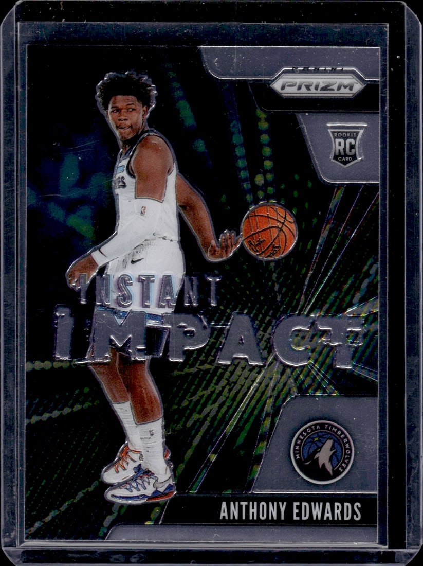Anthony Edwards Instant Impact RC 2020-21 Panini Prizm #1: Anthony Edwards Instant Impact RC 2020-21 Panini Prizm #1