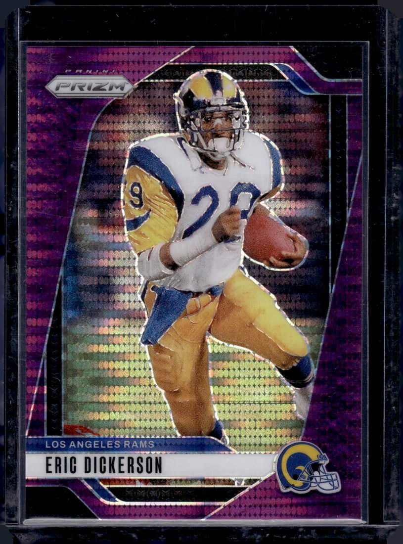 Eric Dickerson Purple Pulsar Prizm 2024 Panini Prizm #173: Eric Dickerson Purple Pulsar Prizm 2024 Panini Prizm #173