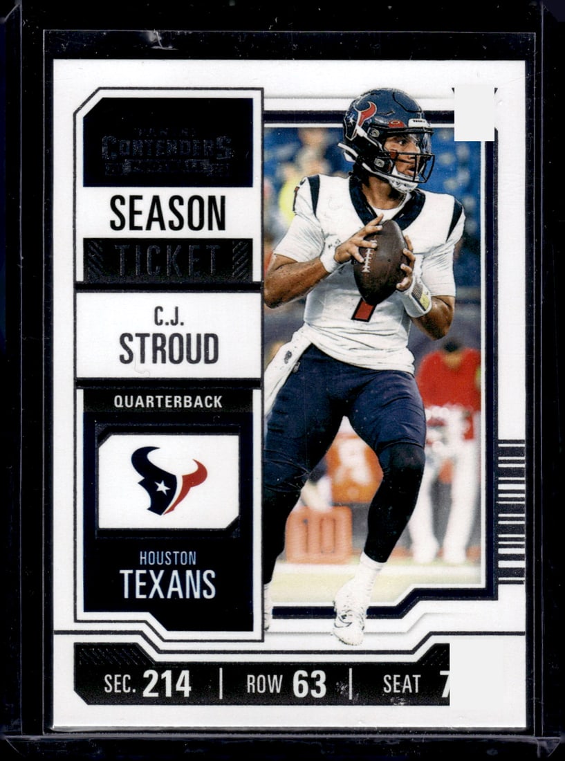 Cj Stroud Season Ticket RC 2023 Panini Contenders #40: Cj Stroud Season Ticket RC 2023 Panini Contenders #40