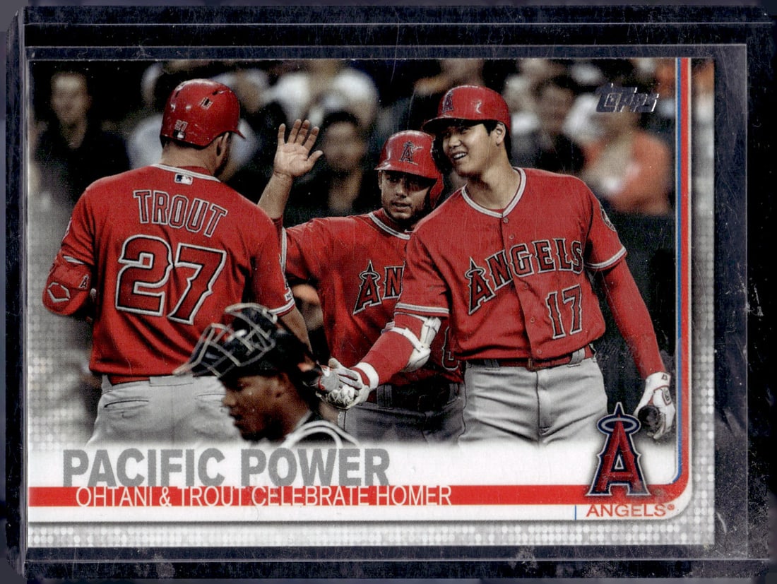 Pacific Power Shohei Ohtani/Mike Trout 2019 Topps #US189: Pacific Power Shohei Ohtani/Mike Trout 2019 Topps #US189