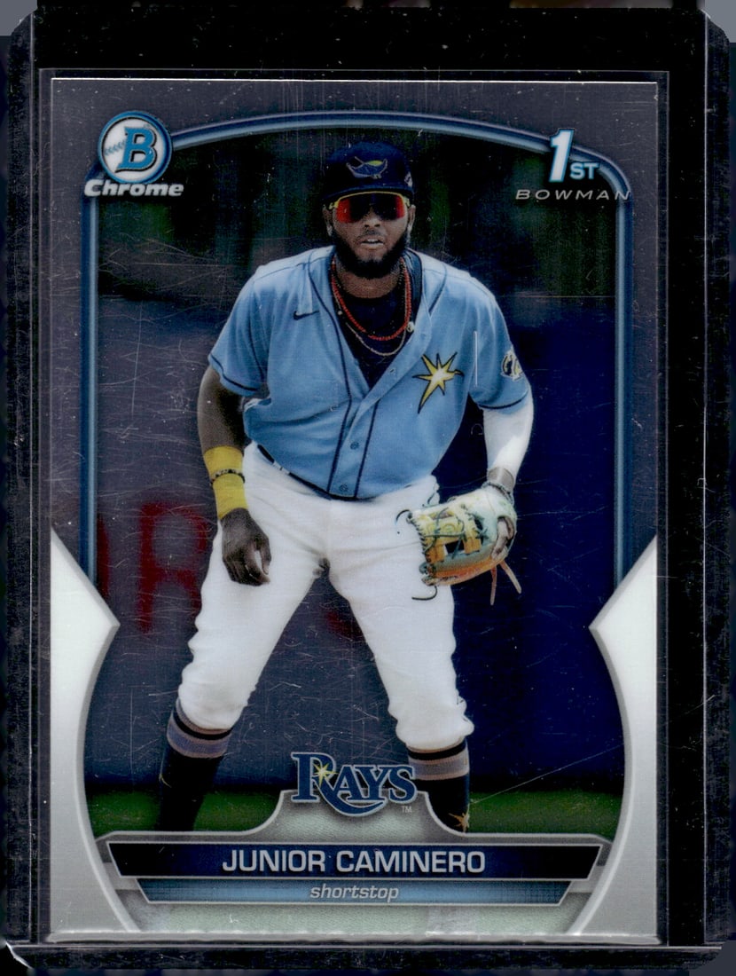 Junior Caminero 1st Bowman Chrome 2023 Bowman Chrome #BCP-61: Junior Caminero 1st Bowman Chrome 2023 Bowman Chrome #BCP-61