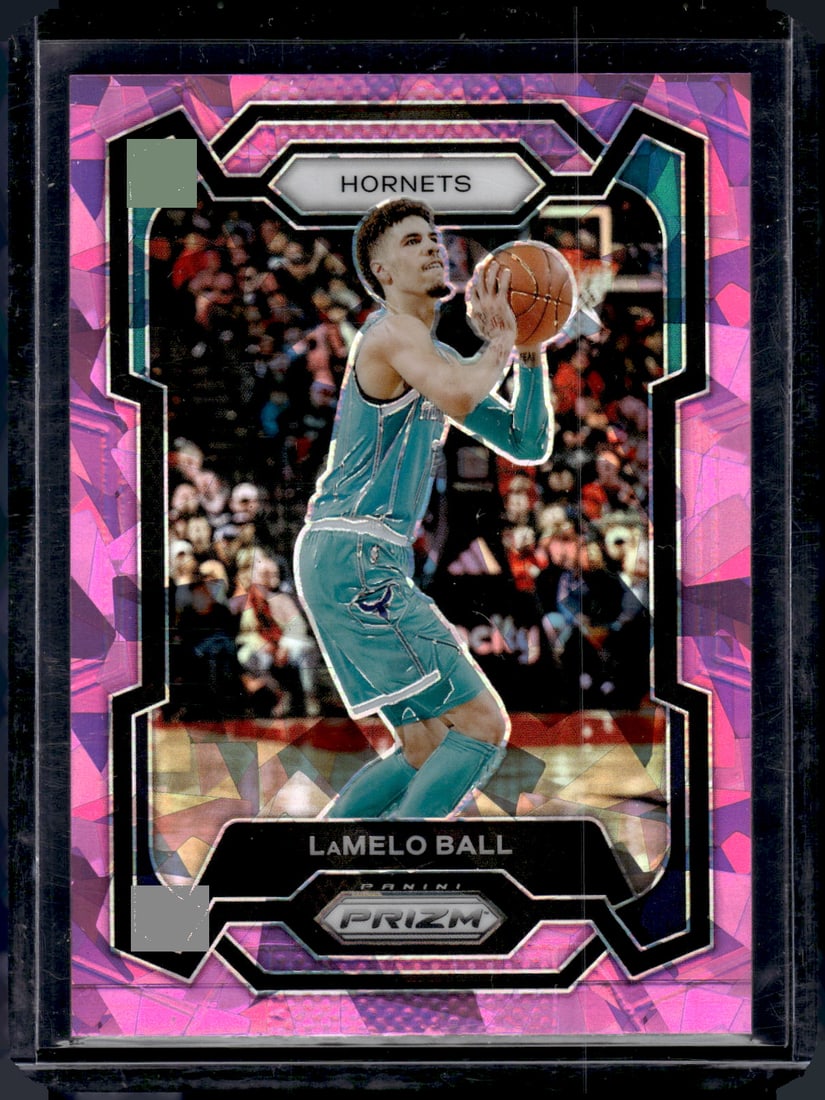 LaMelo Ball Pink Cracked Ice 2023-24 Panini Prizm #41: LaMelo Ball Pink Cracked Ice 2023-24 Panini Prizm #41