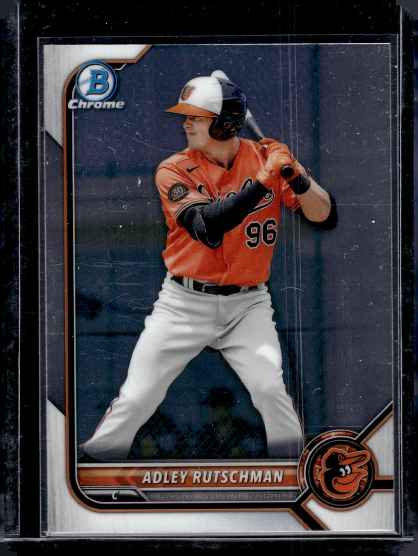 Adley Rutschman Chrome Prospects 2022 Bowman Chrome #BCP-29: Adley Rutschman Chrome Prospects 2022 Bowman Chrome #BCP-29