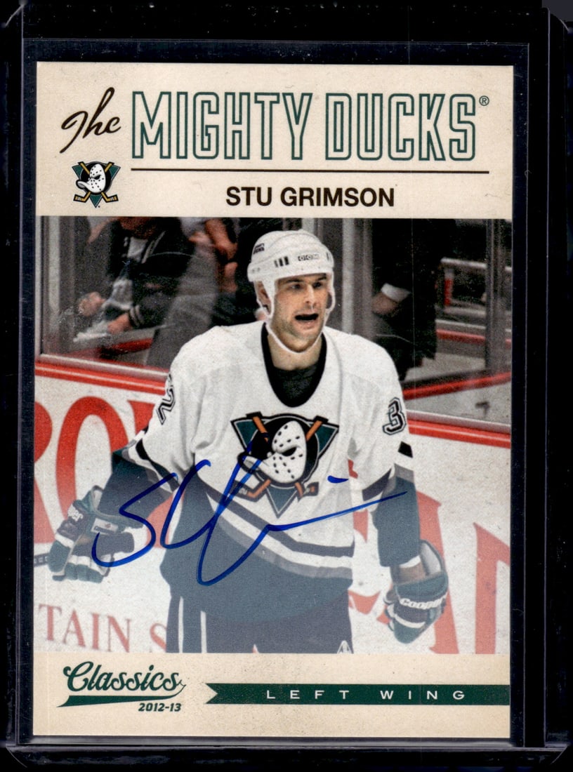 Stu Grimson On Card Auto 2012-13 Classics Signatures #51 (1 of 2)
