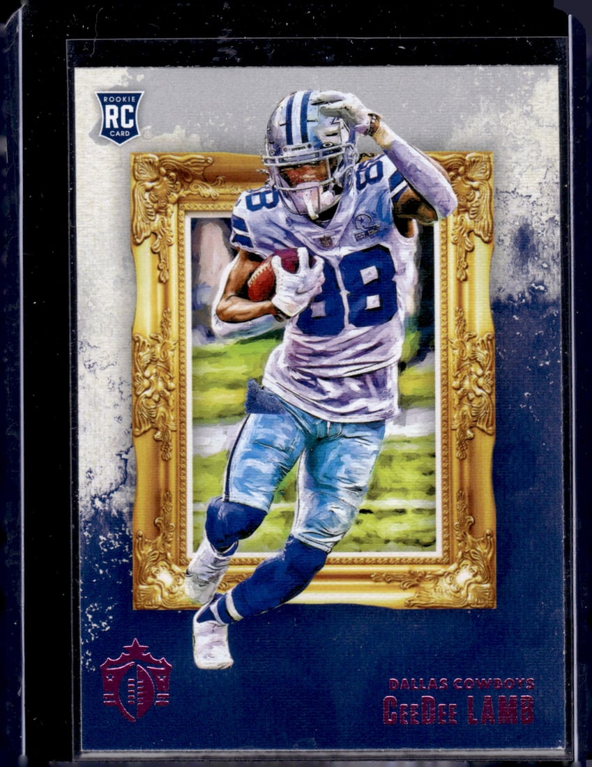 CeeDee Lamb Pink RC 2020 Panini Chronicles Gridiron Kings #GK-14 (1 of 2)