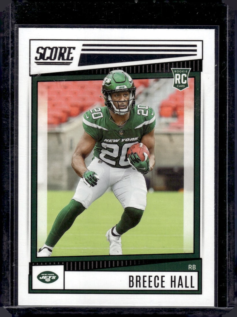 Breece Hall RC 2022 Panini Score #330: Breece Hall RC 2022 Panini Score #330