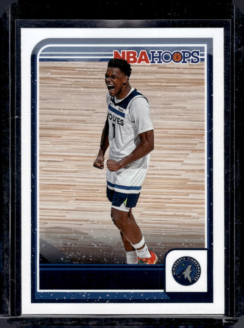 Anthony Edwards Purple 2023-24 Panini NBA Hoops #189 (1 of 2)