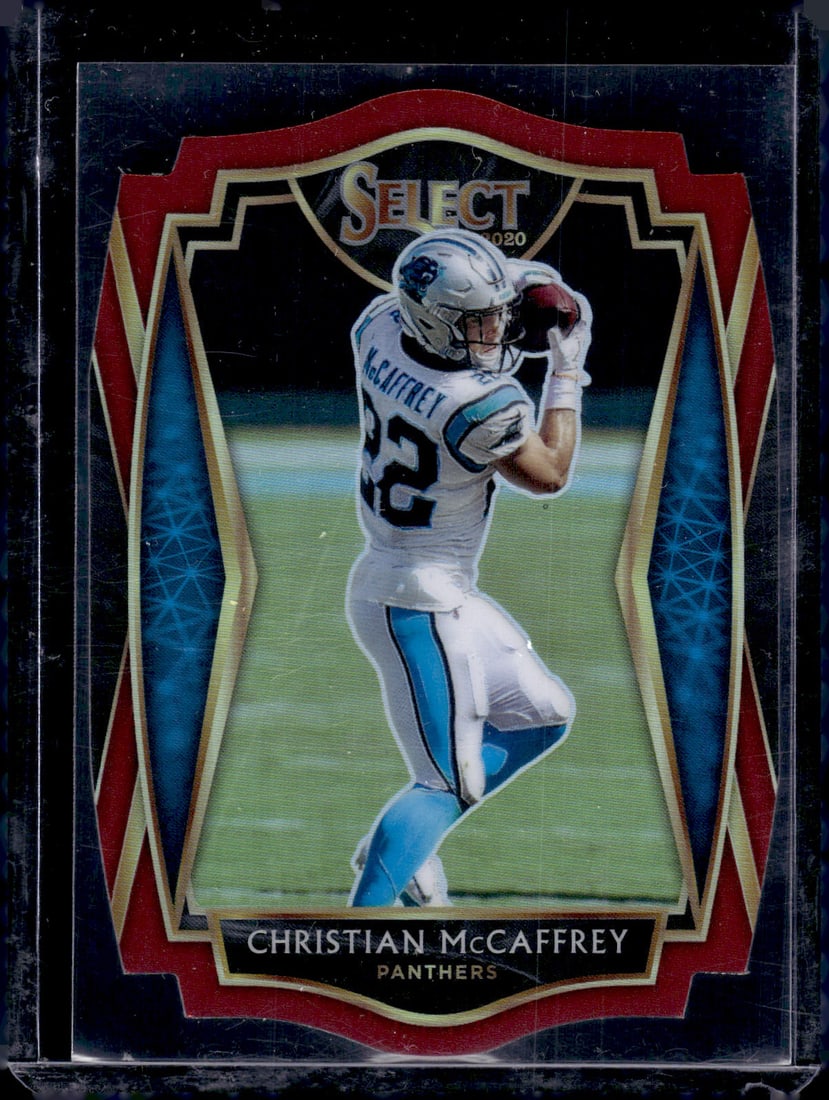 Christian McCaffrey Red Prizm Die Cut 2020 Panini Select #106 (1 of 2)