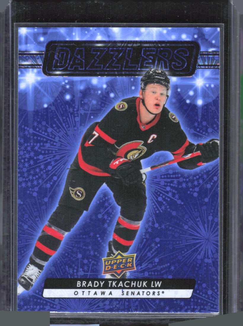 Brady Tkachuk Dazzlers Blue 2023-24 Upper Deck #DZ-89 (1 of 2)