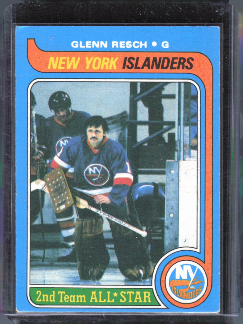 Glenn Resch 1979-80 Topps #20 Vintage Hockey Card: Glenn Resch 1979-80 Topps #20 Vintage Hockey Card