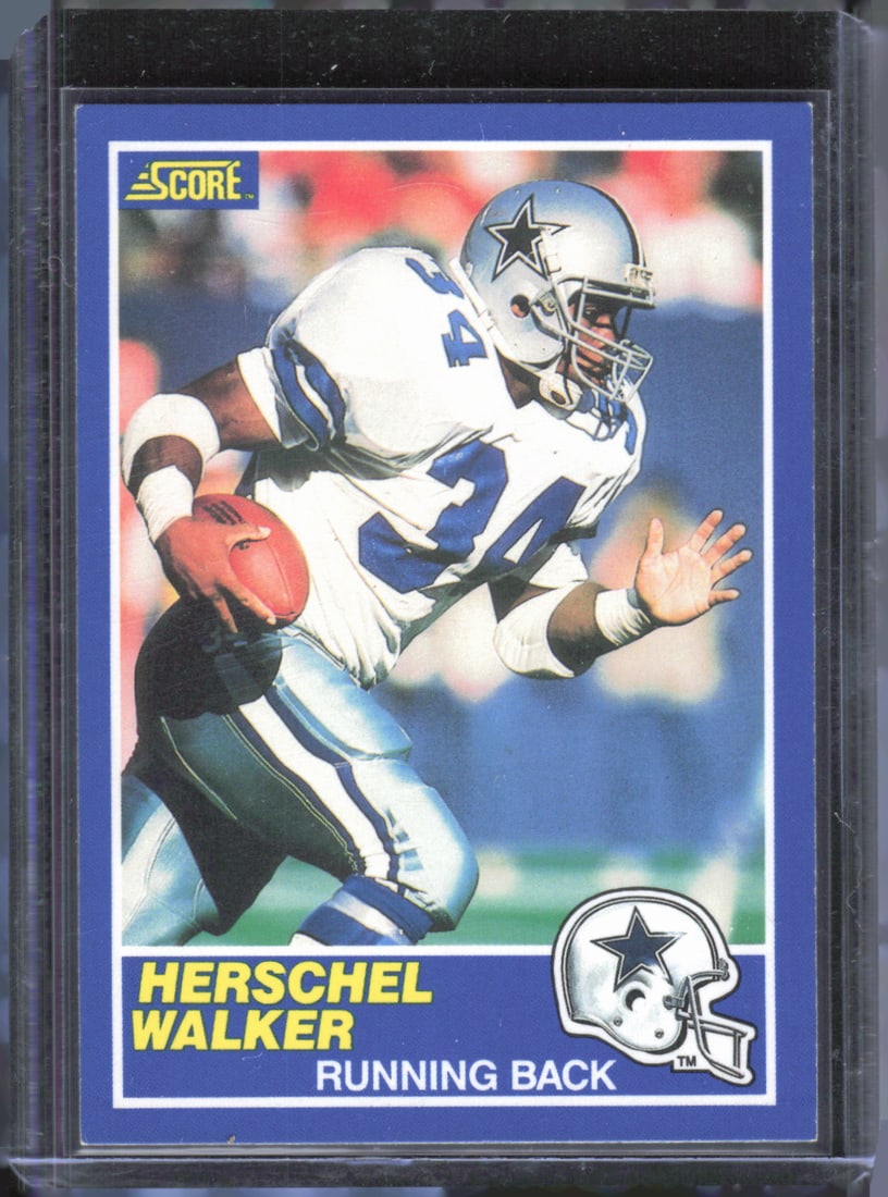Herschel Walker 1989 Score #34 Vintage Football Card: Herschel Walker 1989 Score #34 Vintage Football Card