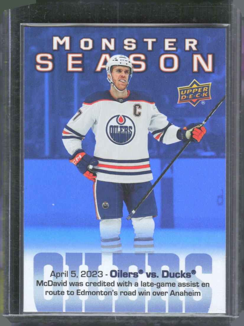 Connor McDavid Monster Season 2023-24 Upper Deck #MS-79 (1 of 2)