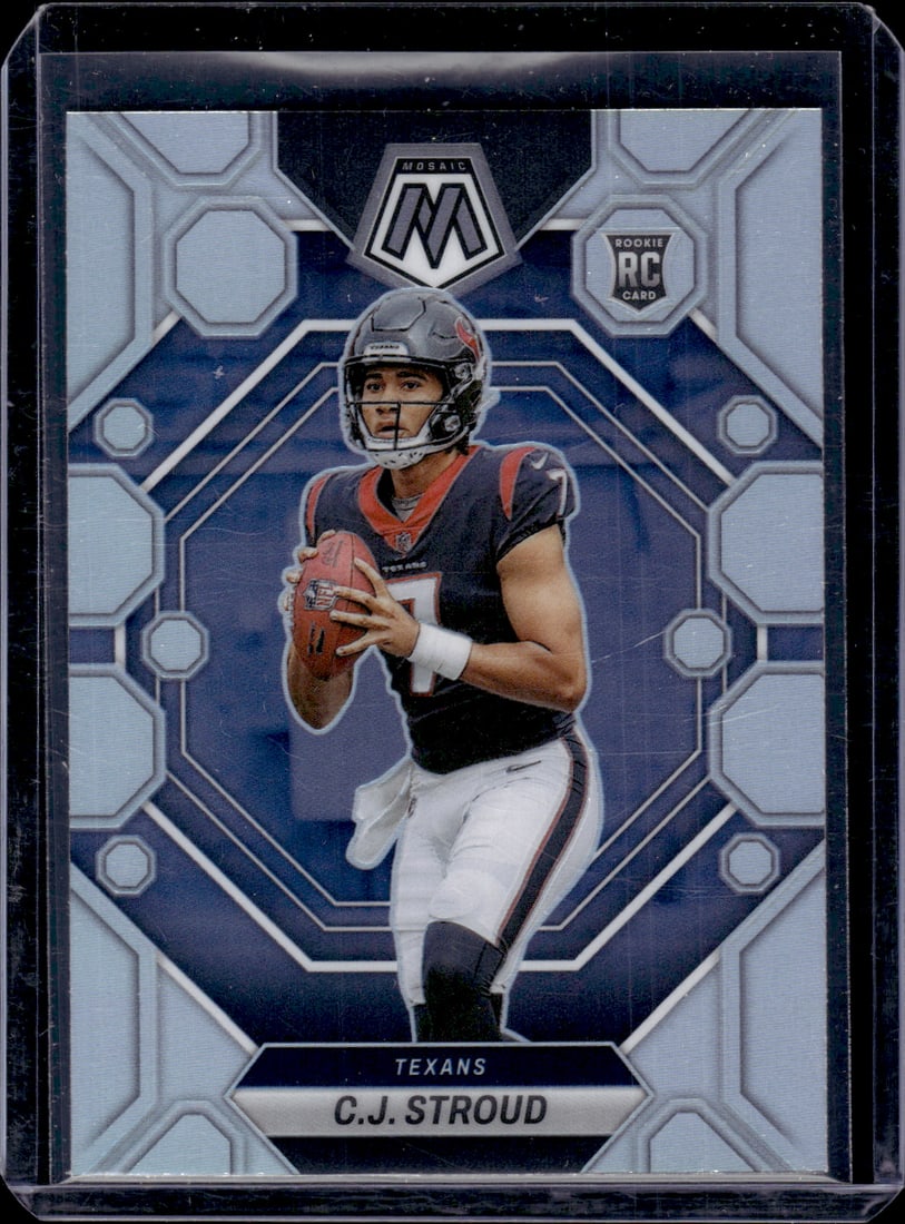 Cj Stroud Silver Prizm RC 2023 Panini Mosaic #292 (1 of 2)