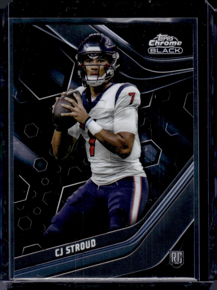 Cj Stroud Topps Chrome Black RC 2023 Topps Composite #120: Cj Stroud Topps Chrome Black RC 2023 Topps Composite #120