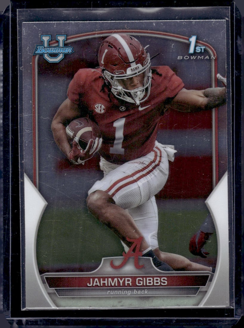 Jahmyr Gibbs 1st Bowman Chrome 2022 Bowman U Chrome #82 (1 of 2)