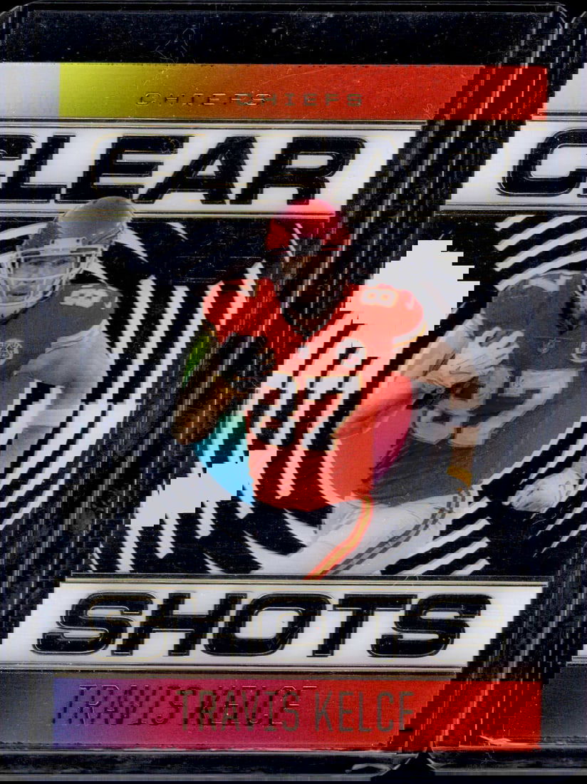 Travis Kelce Clear Shots 2021 Panini Illusions #CS-9 (1 of 2)